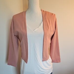 White House Black Market Rich Blush Shrug Jacket